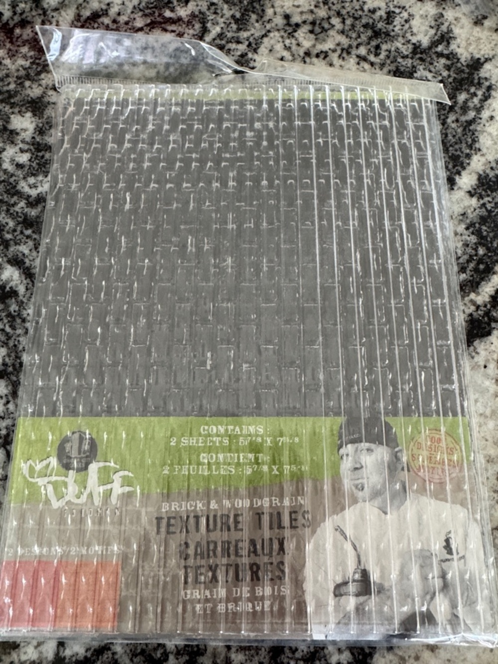 Duff Brick and Woodgrain Texture Tiles for Fondant - NEW
